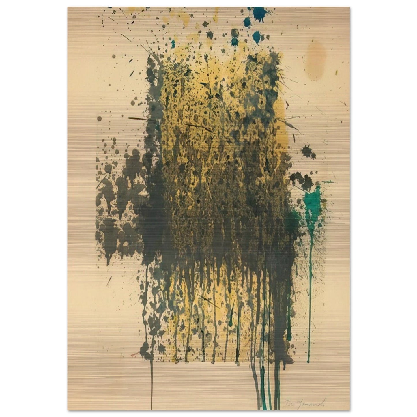 UNTITLED ABSTRACT - Taro Yamamoto Brushed Aluminum Print - 70x100 cm / 28x40 inches | Taro Yamamoto Aluminum Print | Taro Yamamoto Prints