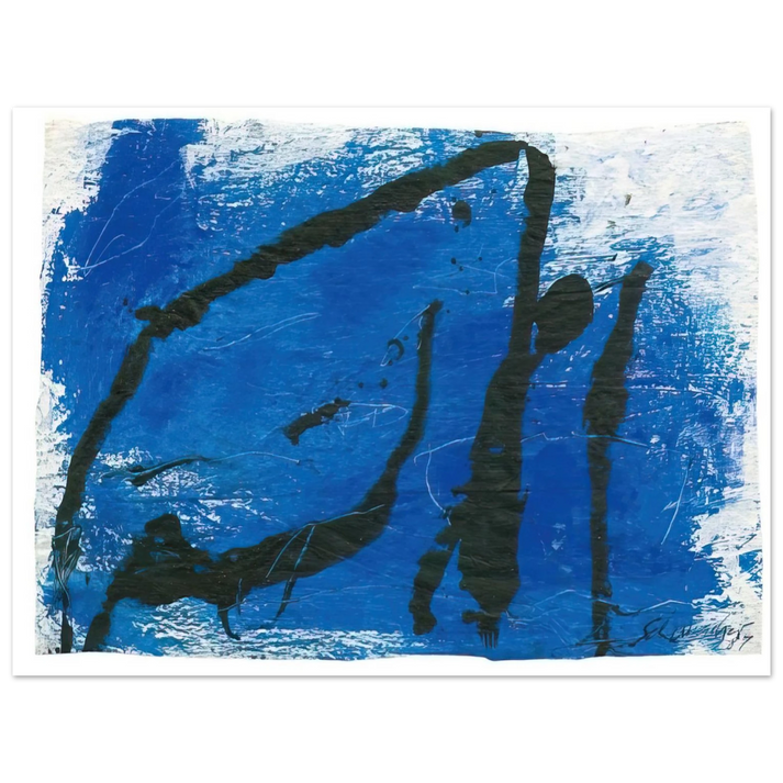 Emil Schumacher - G-7 - 1987  75x100 cm / 30x40inches Fine Art Poster