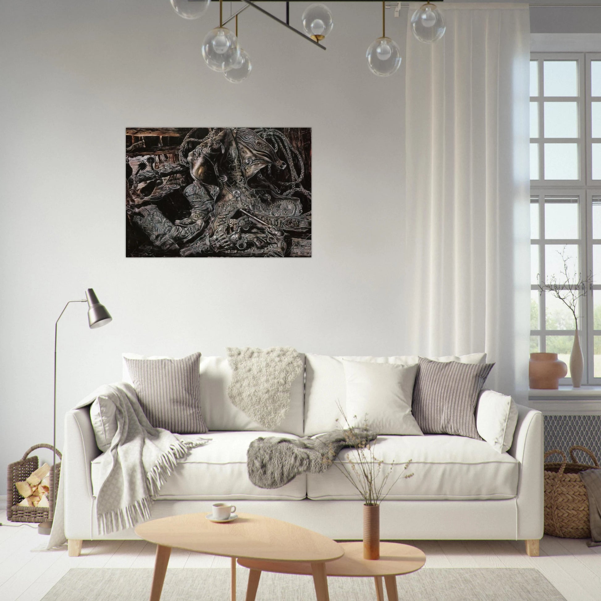 NONAME 8 - Ivan Albright Brushed Aluminum Print - 70x100 cm / 28x40 inches | Ivan Albright Aluminum Print | Ivan Albright Prints