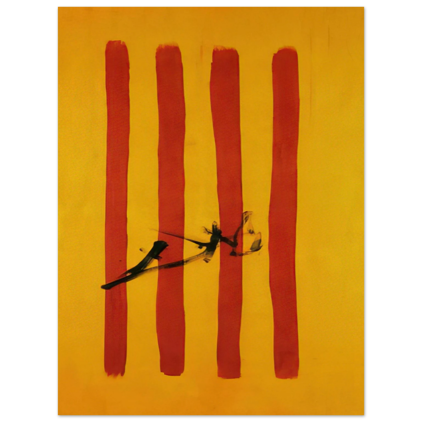 Salvador Dali - THE DALINIAN SENYERA CATALONIAN NATIONAL FLAG  75x100 cm / 30x40inches Fine Art Poster
