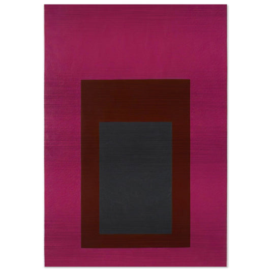 HOMAGE TO THE SQUARE GUARDED 1952 - Josef Albers Brushed Aluminum Print - 70x100 cm / 28x40 inches | Josef Albers Aluminum Print | Josef Albers Prints