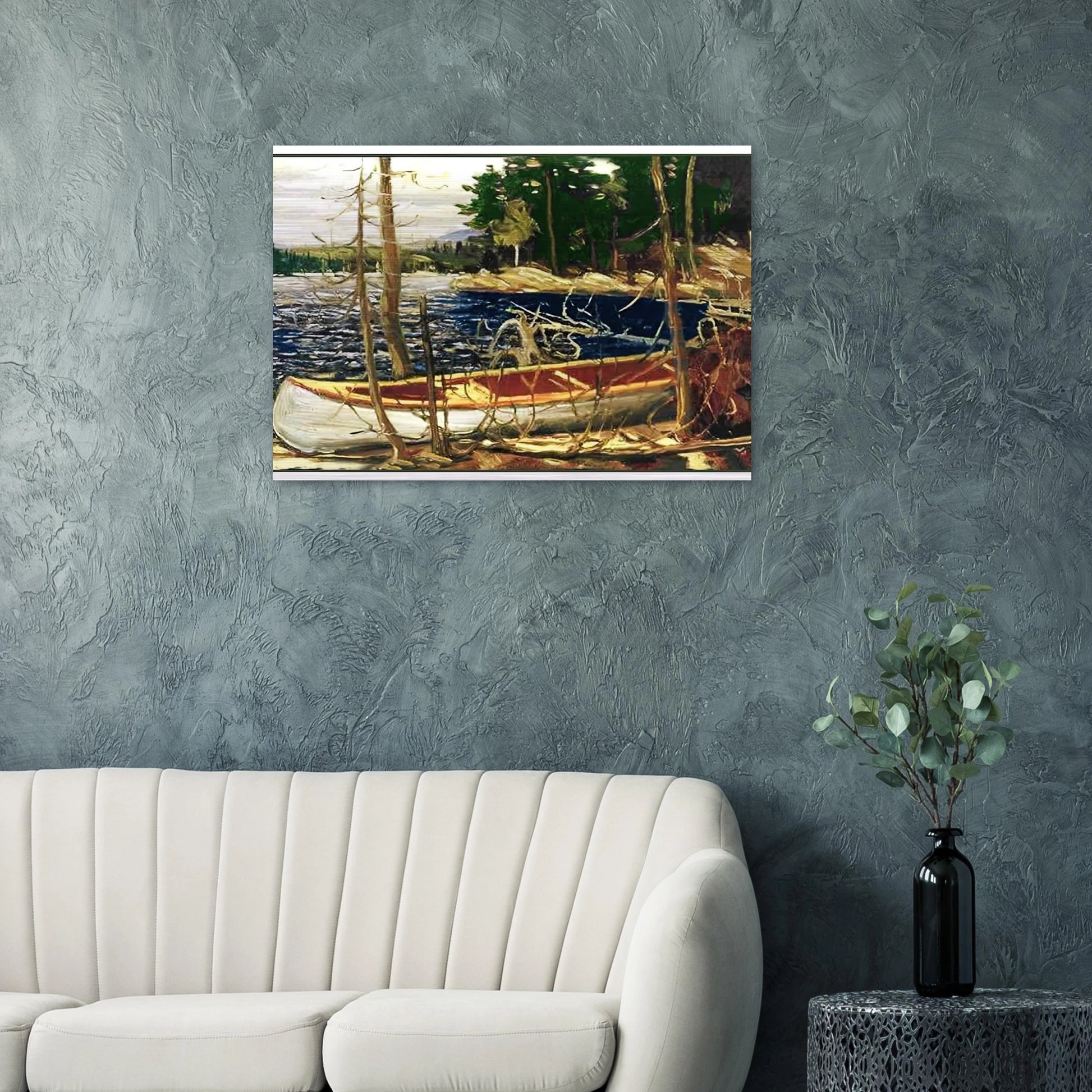THE CANOE 1912 - Tom Thomson Brushed Aluminum Print - 70x100 cm / 28x40 inches | Tom Thomson Aluminum Print | Tom Thomson Prints