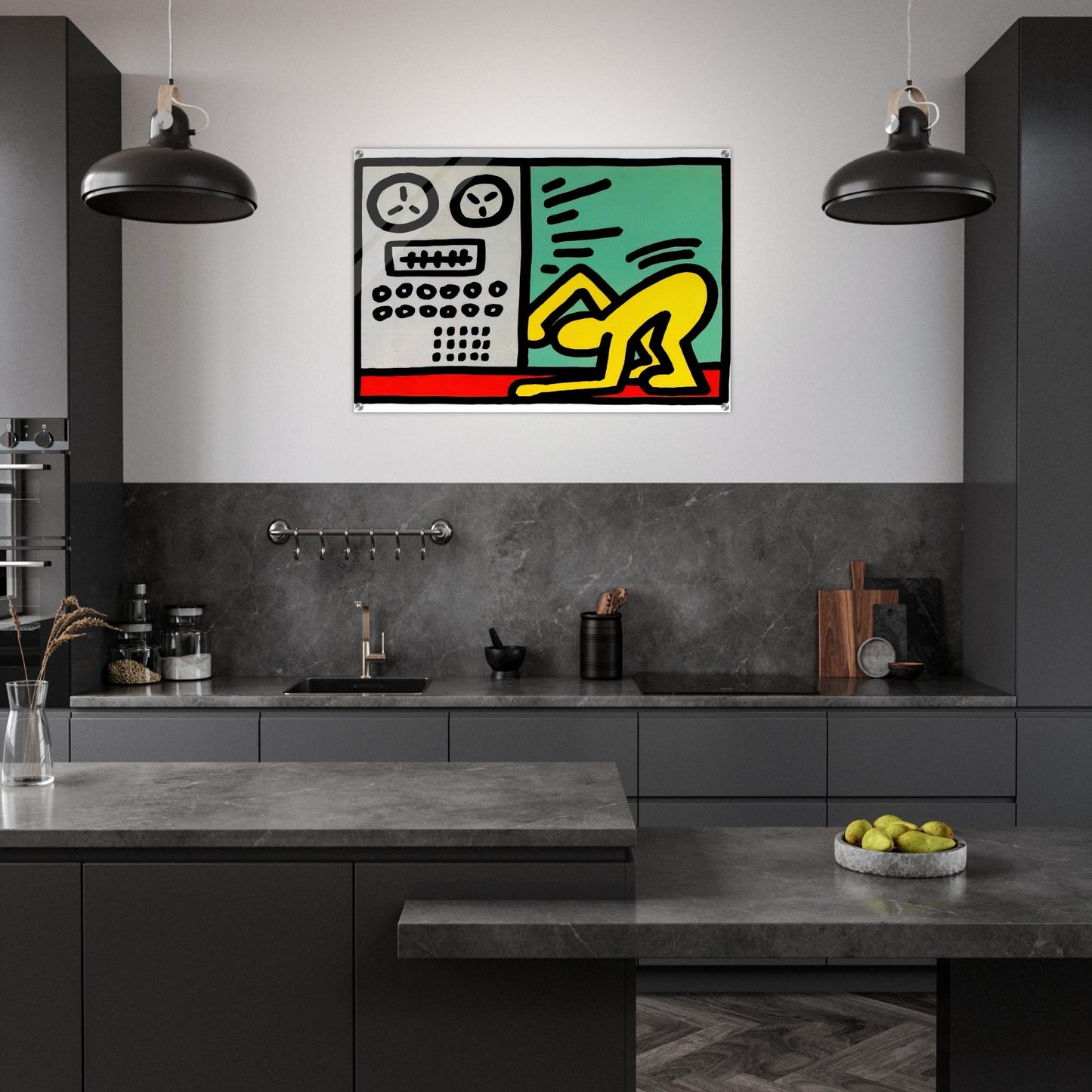 POP SHOP III 1989 - Keith Haring Acrylic Print - 70x100 cm / 28x40″ inches | Keith Haring Wall Art | Keith Haring Prints