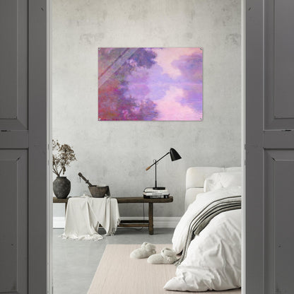 Misty Morning on the Seine - claude monet Acrylic Print - 70x100 cm / 28x40″ inches | claude monet Wall Art | claude monet Prints