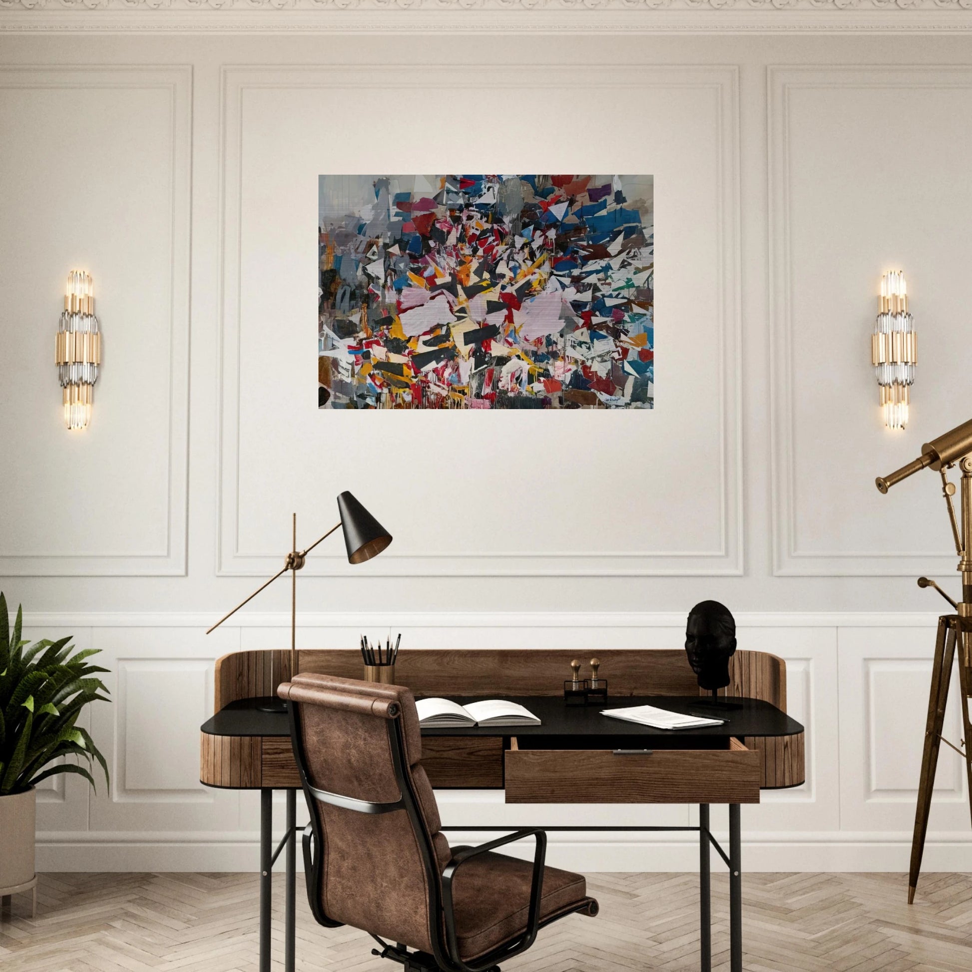 Upward Direction - 1988 - Robert Goodnough Brushed Aluminum Print - 70x100 cm / 28x40 inches | Robert Goodnough Aluminum Print | Robert Goodnough Prints