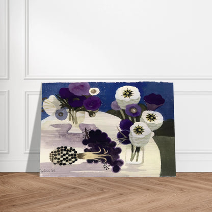 Blue - 2006 - Mary Fedden Brushed Aluminum Print - 70x100 cm / 28x40 inches | Mary Fedden Aluminum Print | Mary Fedden Prints