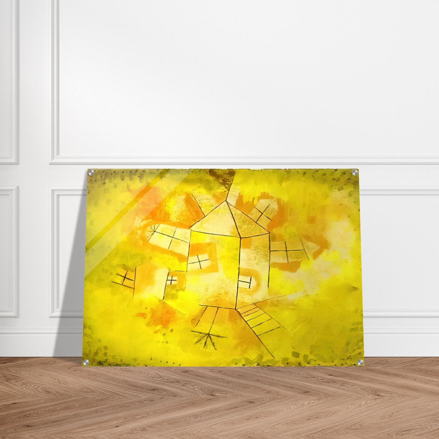 REVOLVING HOUSE 1921 - Paul Klee Acrylic Print - 70x100 cm / 28x40″ inches | Paul Klee Wall Art | Paul Klee Prints