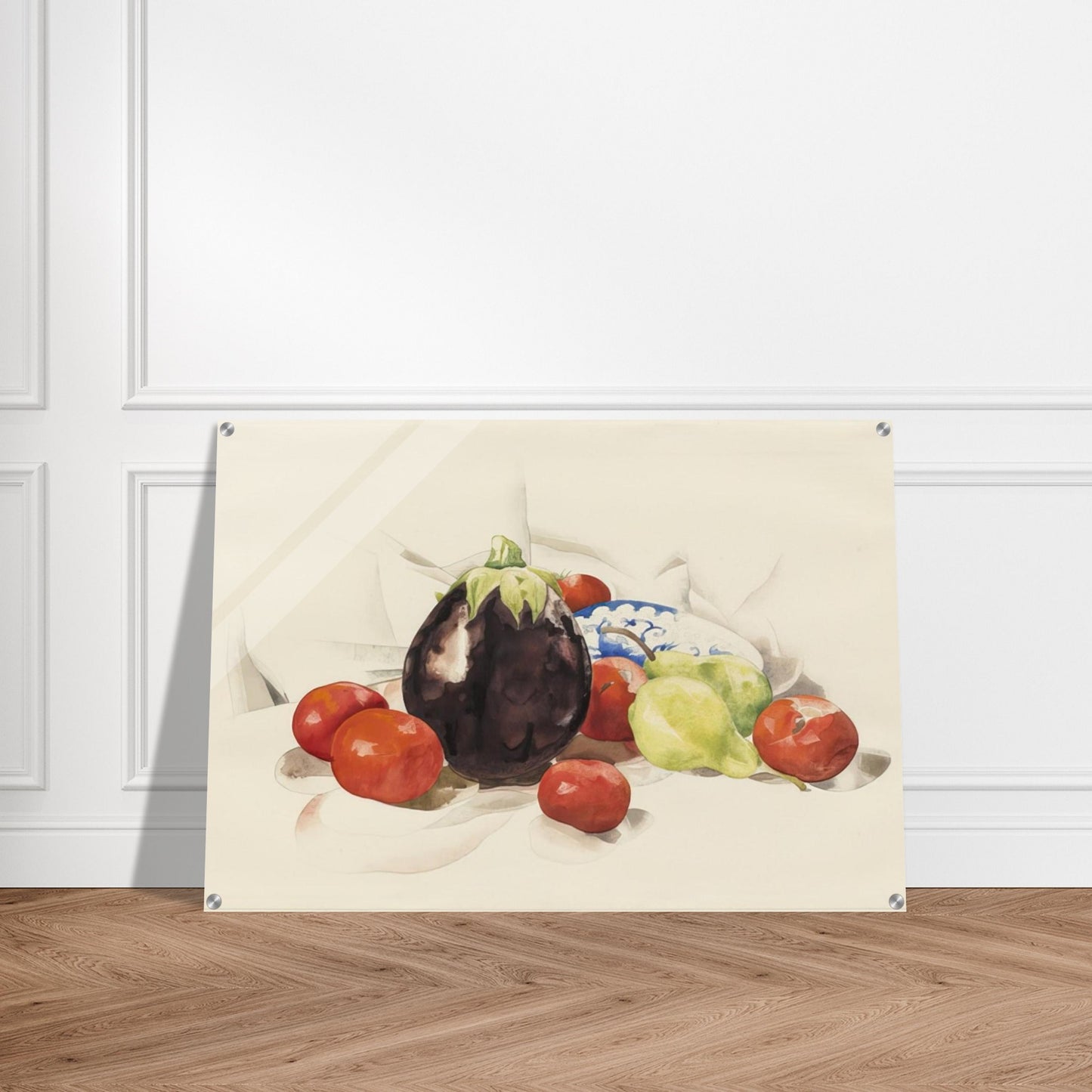Eggplant and Tomatoes - 1926 - Charles Demuth Acrylic Print - 70x100 cm / 28x40″ inches