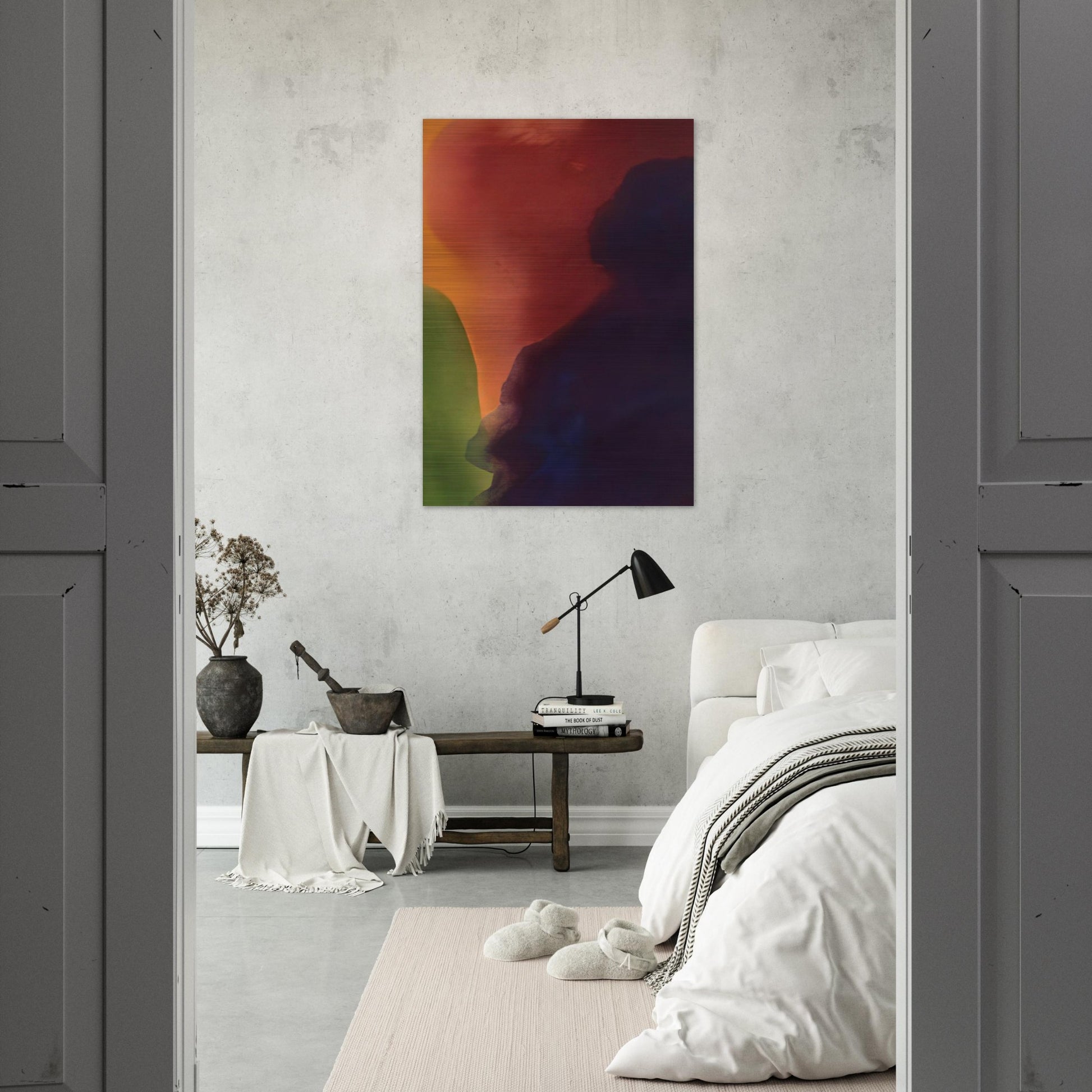Blue Atmosphere III - 1963 - Helen Frankenthaler Brushed Aluminum Print - 70x100 cm / 28x40 inches | Helen Frankenthaler Aluminum Print | Helen Frankenthaler Prints