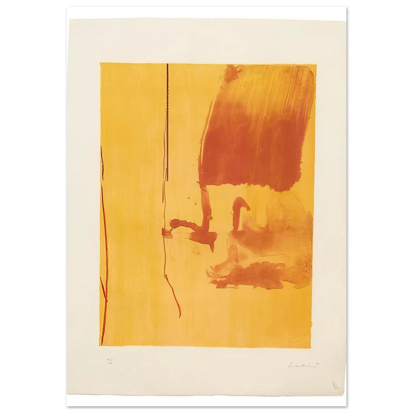 Helen Frankenthaler - Harvest - 1976 Wall art - 13x18 cm / 5x7 inches - Fine Art Poster-canvas - -