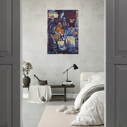Dynamo machine - 1913 - Natalia Goncharova Brushed Aluminum Print - 70x100 cm / 28x40 inches | Natalia Goncharova Aluminum Print | Natalia Goncharova Prints