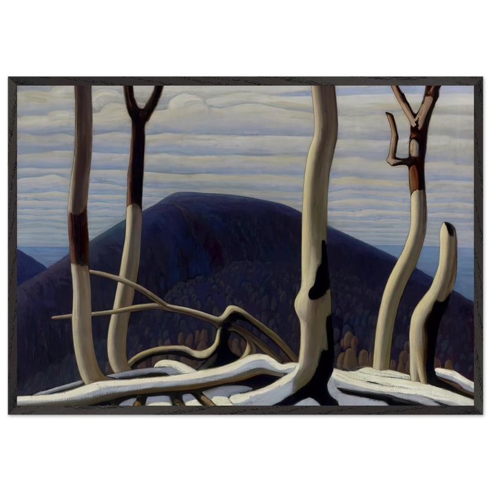 Above Lake Superior - 1922 - Lawren Harris 70x100 cm / 28x40 inches Framed Art Print – Black Wooden Frame