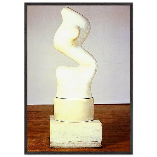 Rising Up S elevant - Jean Arp 70x100 cm / 28x40 inches Framed Art Print – Black Wooden Frame