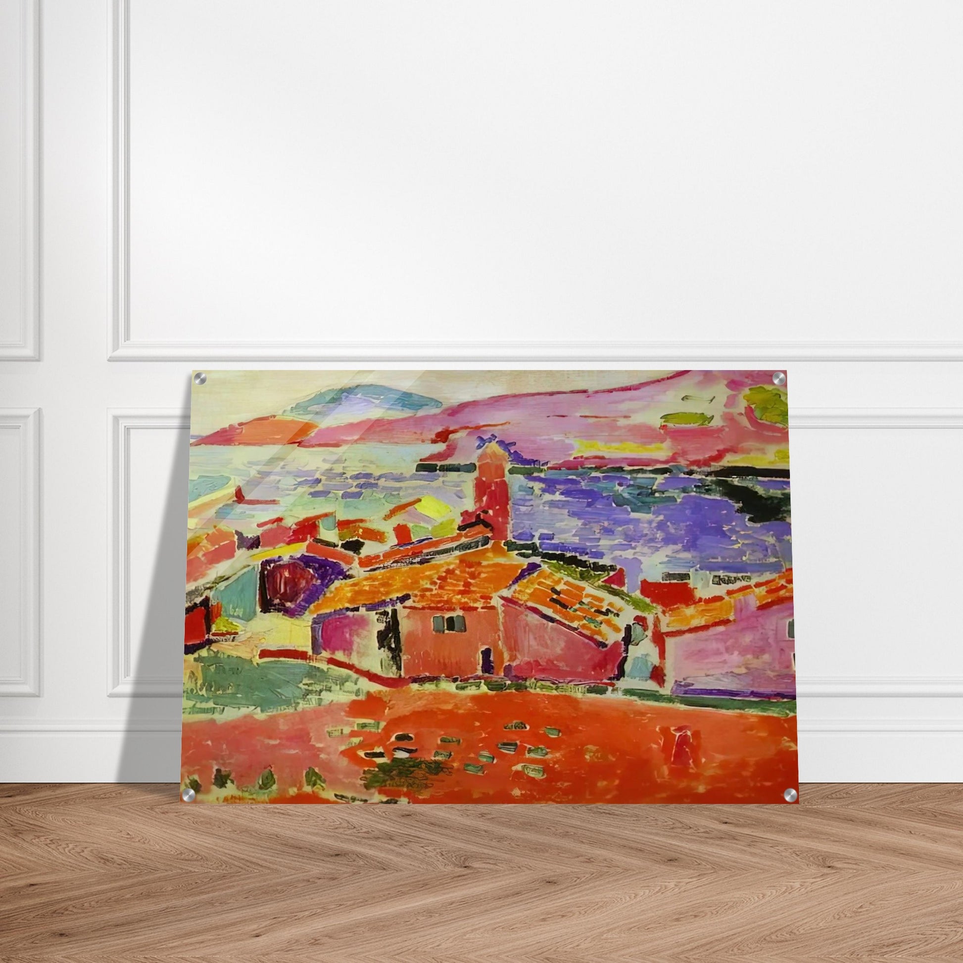 VIEW OF COLLIOURE 1 - Henri Matisse Acrylic Print - 70x100 cm / 28x40″ inches | Henri Matisse Wall Art | Henri Matisse Prints