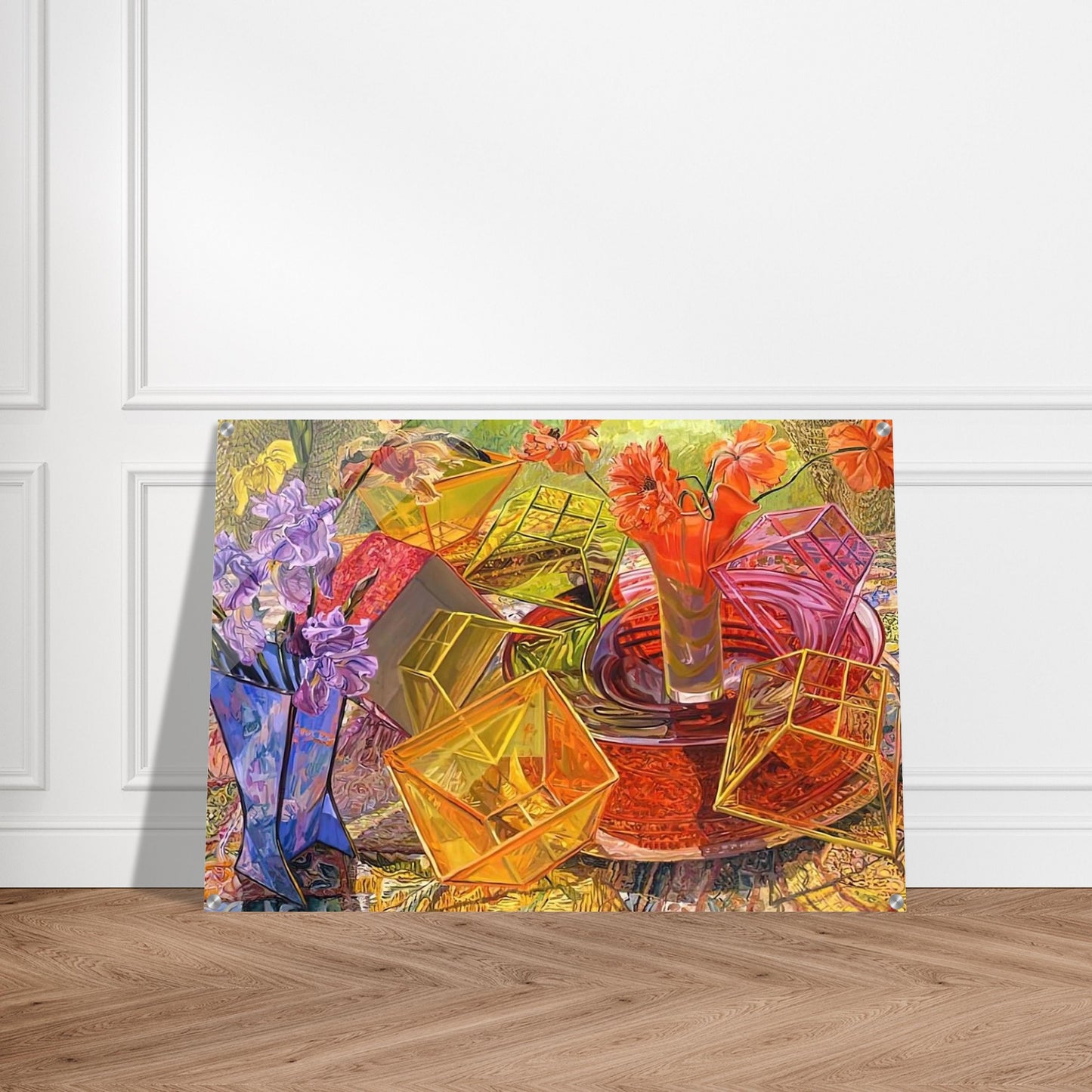 PLASTIC BOXES 2007 - Janet Fish Acrylic Print - 70x100 cm / 28x40″ inches