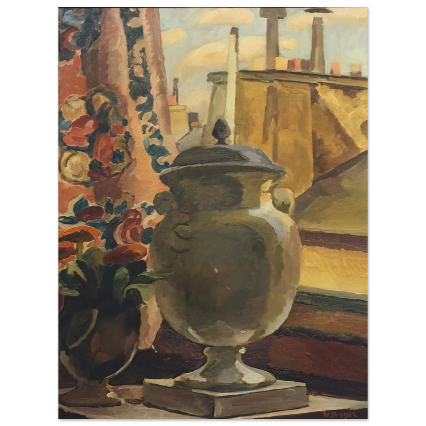 Vanessa Bell - STILL LIFE AT A WINDOW 1922  75x100 cm / 30x40inches Fine Art Poster