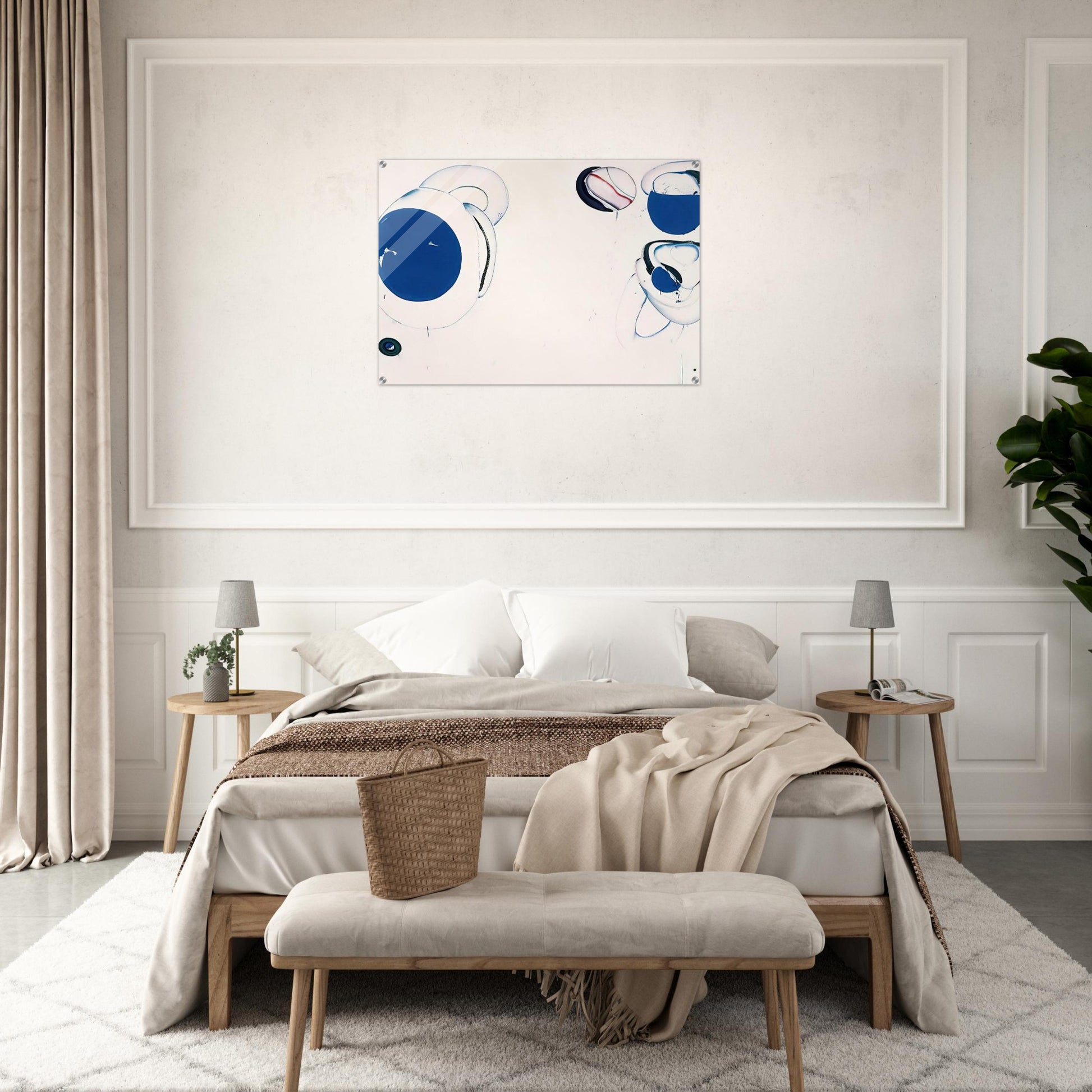 Blue Balls VIII - Sam Francis Acrylic Print - 70x100 cm / 28x40″ inches