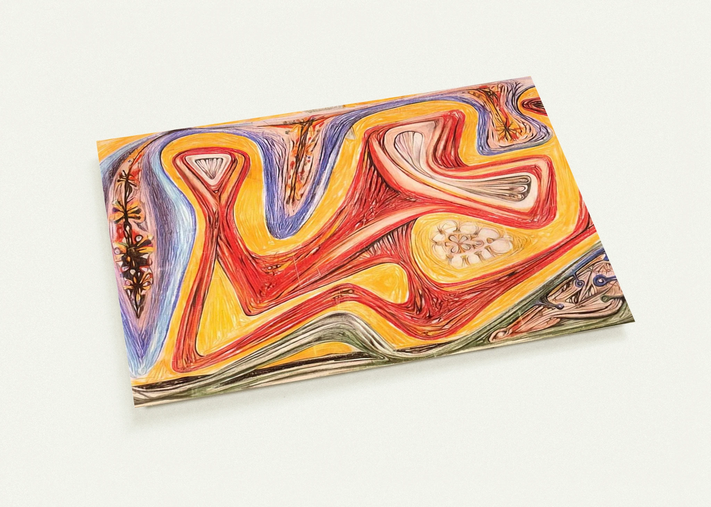 GLANDE FICTION 1938 By Roberto Matta Pack of 10 Post Cards | Roberto Matta Post Cards | A6 (10.5 x 14.8 cm) - 4.1 x 5.8 inches