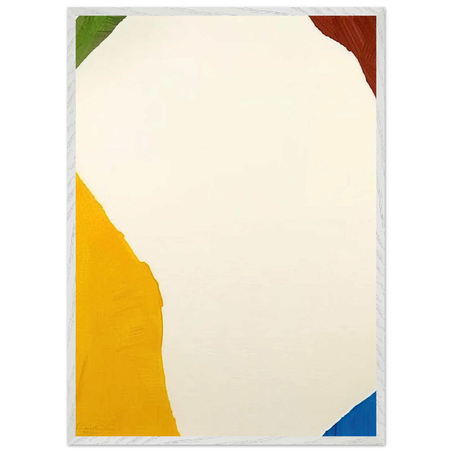 Helen Frankenthaler - Wind Directions - 1970 Wall art - 45x60 cm / 18x24 inches - Premium Wooden Framed Poster With Fine Art Paper-canvas - White frame