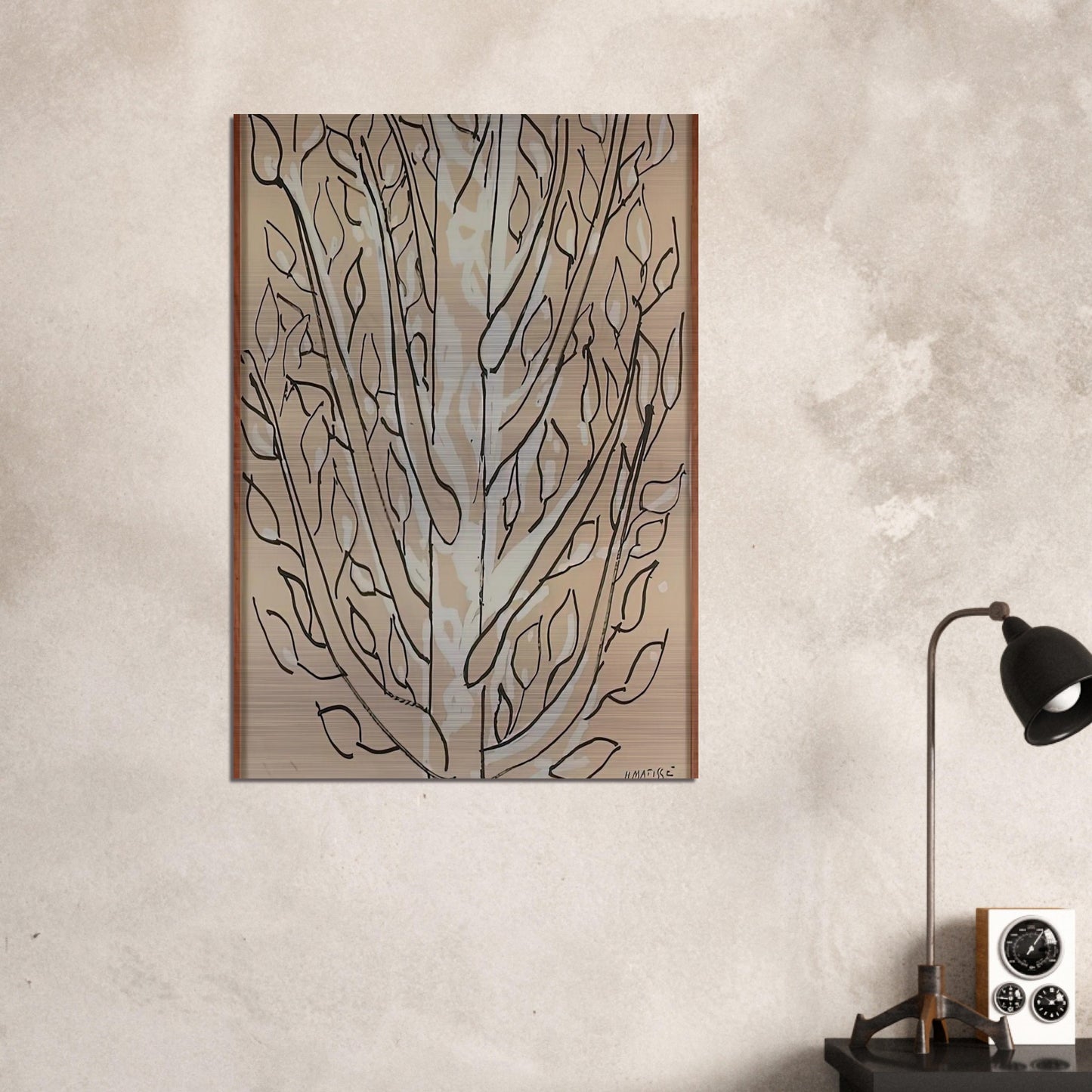 THE TREE 1951 - Henri Matisse Brushed Aluminum Print - 70x100 cm / 28x40 inches | Henri Matisse Aluminum Print | Henri Matisse Prints