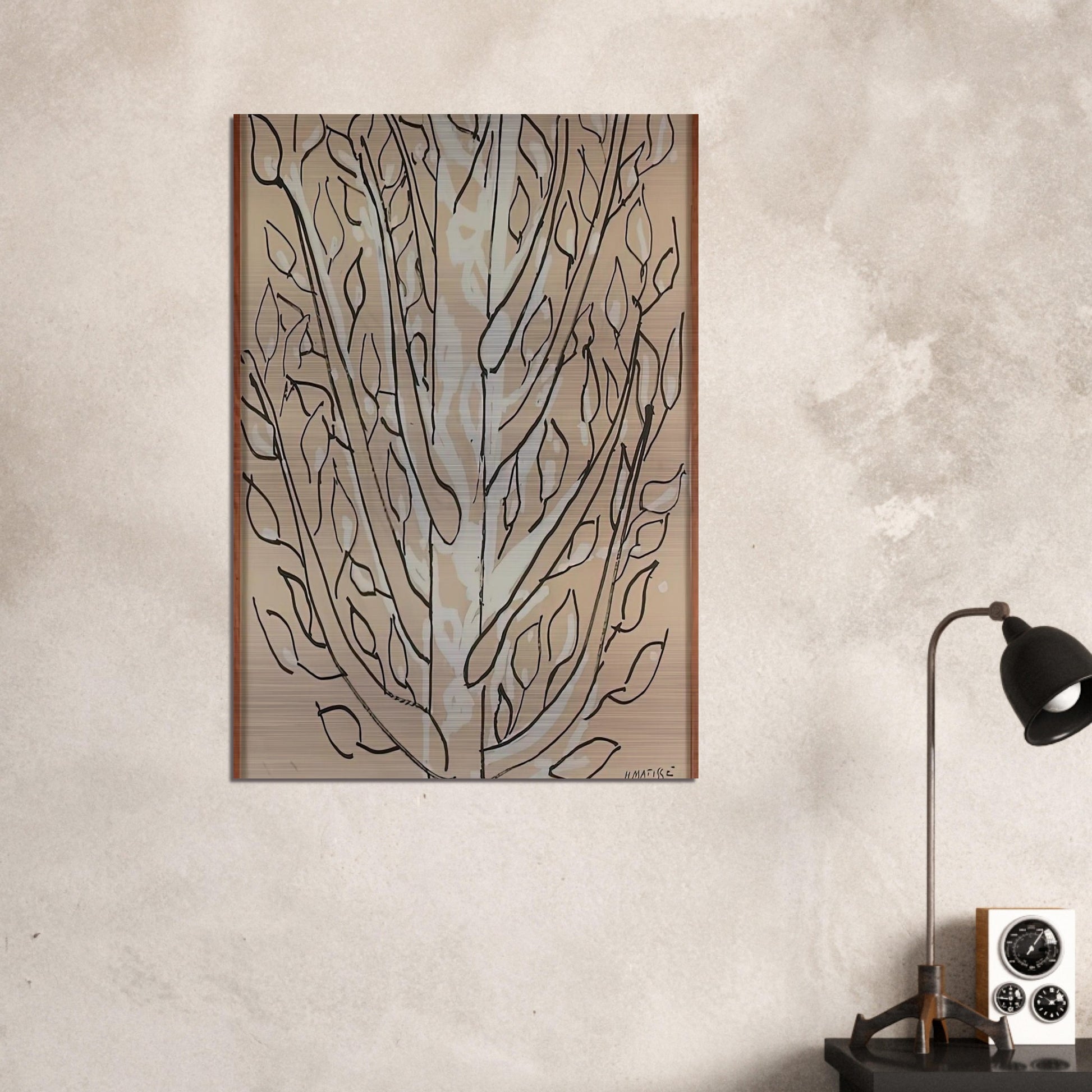 THE TREE 1951 - Henri Matisse Brushed Aluminum Print - 70x100 cm / 28x40 inches | Henri Matisse Aluminum Print | Henri Matisse Prints