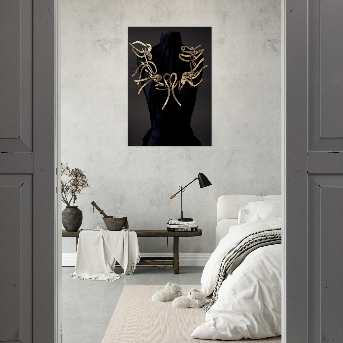 HARPS AND HEART 1937 - Alexander Calder Brushed Aluminum Print - 70x100 cm / 28x40 inches | Alexander Calder Aluminum Print | Alexander Calder Prints