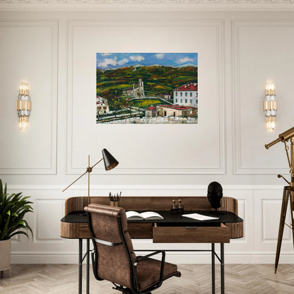 UNTITLED - Maurice Utrillo Brushed Aluminum Print - 70x100 cm / 28x40 inches | Maurice Utrillo Aluminum Print | Maurice Utrillo Prints