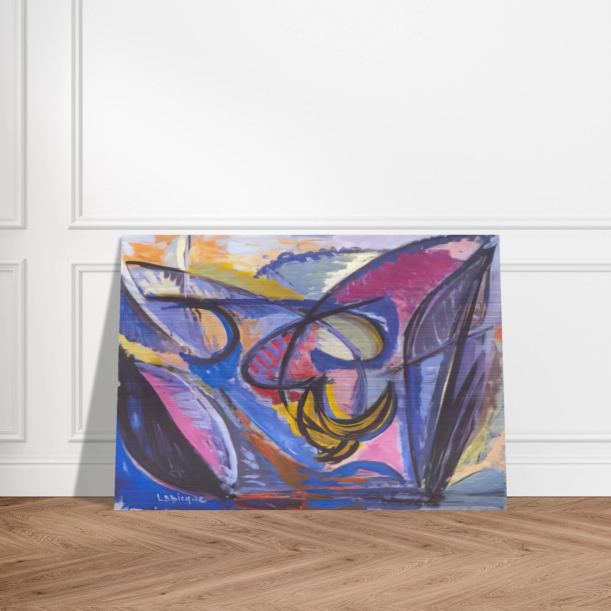 Rencontre dans la campagne - 1944 - Charles Lapicque Brushed Aluminum Print - 70x100 cm / 28x40 inches | Charles Lapicque Aluminum Print | Charles Lapicque Prints