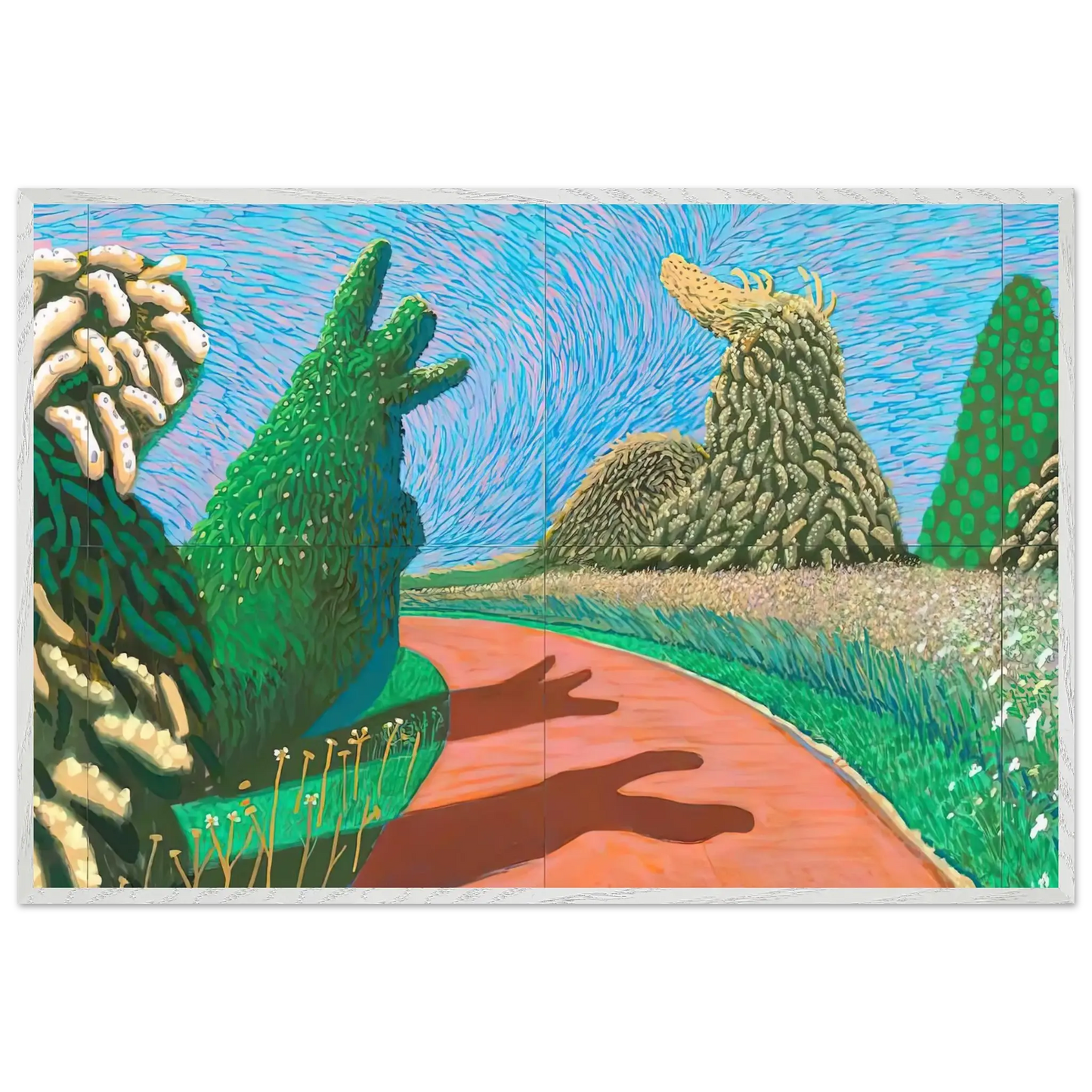 David Hockney - David Hockney Wall art - 40x60 cm / 16x24 Inches - Premium Wooden Framed Poster With Fine Art Paper - Black frame