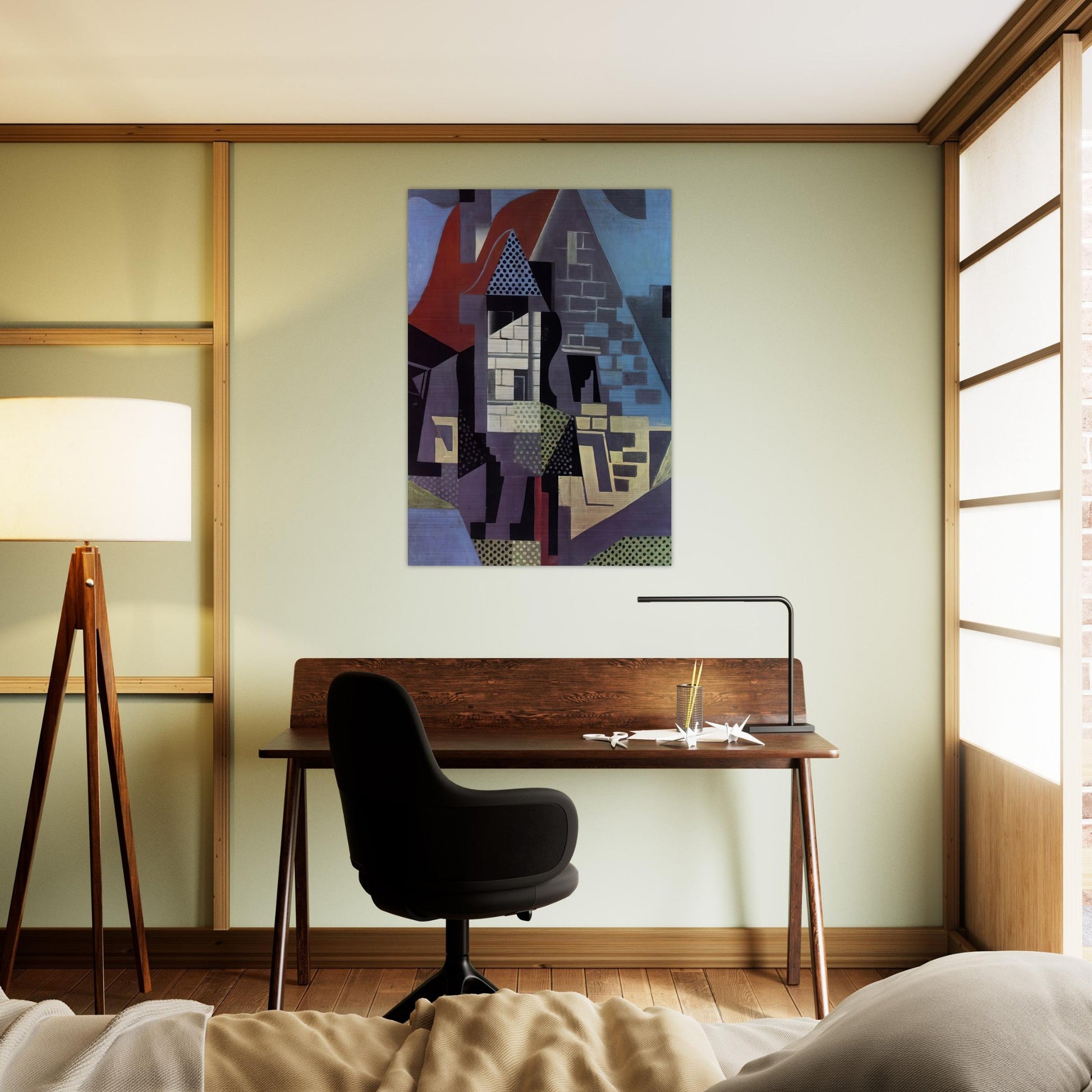 LANDSCAPE AT BEAULIEU - Juan Gris Brushed Aluminum Print - 70x100 cm / 28x40 inches | Juan Gris Aluminum Print | Juan Gris Prints
