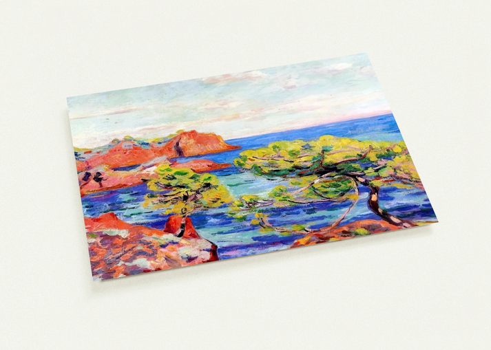 Le Trayas - 1907 By Armand Guillaumin Pack of 10 Post Cards | Armand Guillaumin Post Cards | A6 (10.5 x 14.8 cm) - 4.1 x 5.8 inches