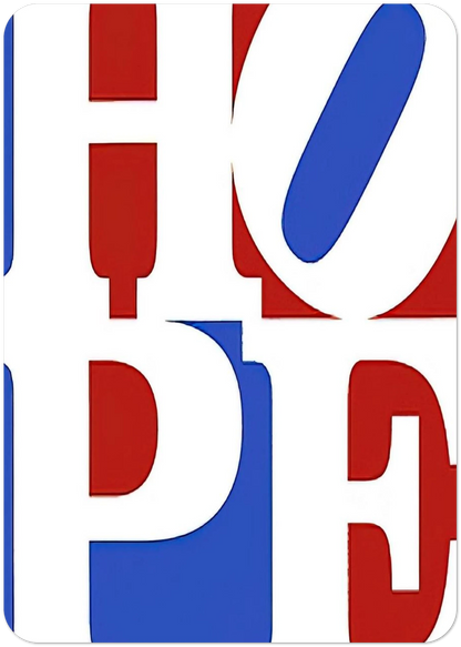 Hope By Robert Indiana Pack of 10 Post Cards | Robert Indiana Post Cards | A6 (10.5 x 14.8 cm) - 4.1 x 5.8 inches