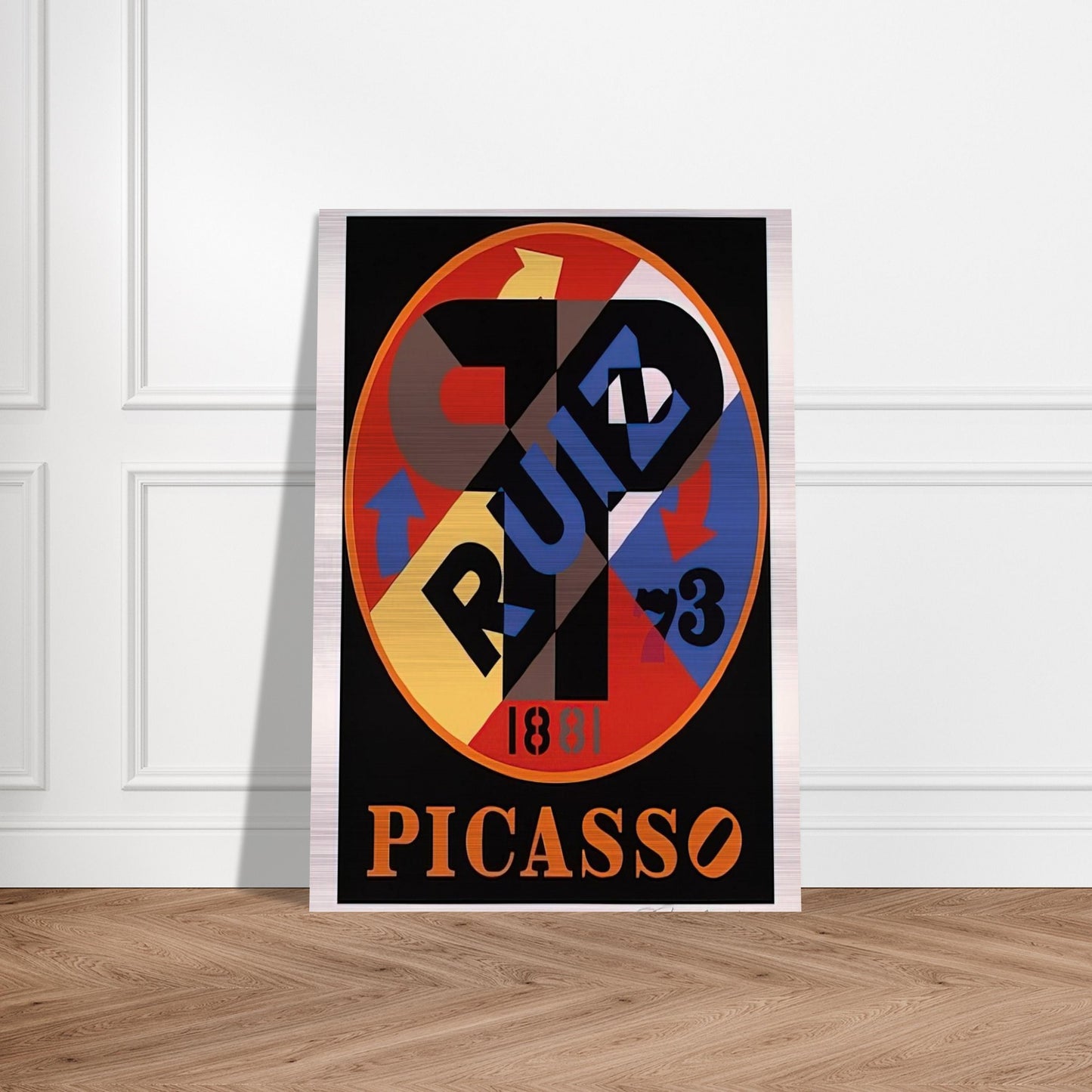 Picasso, The American Dream - Robert Indiana Brushed Aluminum Print - 70x100 cm / 28x40 inches | Robert Indiana Aluminum Print | Robert Indiana Prints
