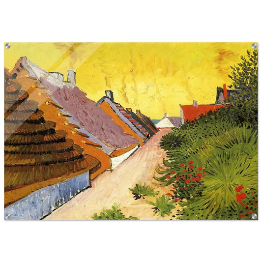 Street in Saintes-Maries - Vincent van Gogh Acrylic Print - 70x100 cm / 28x40″ inches
