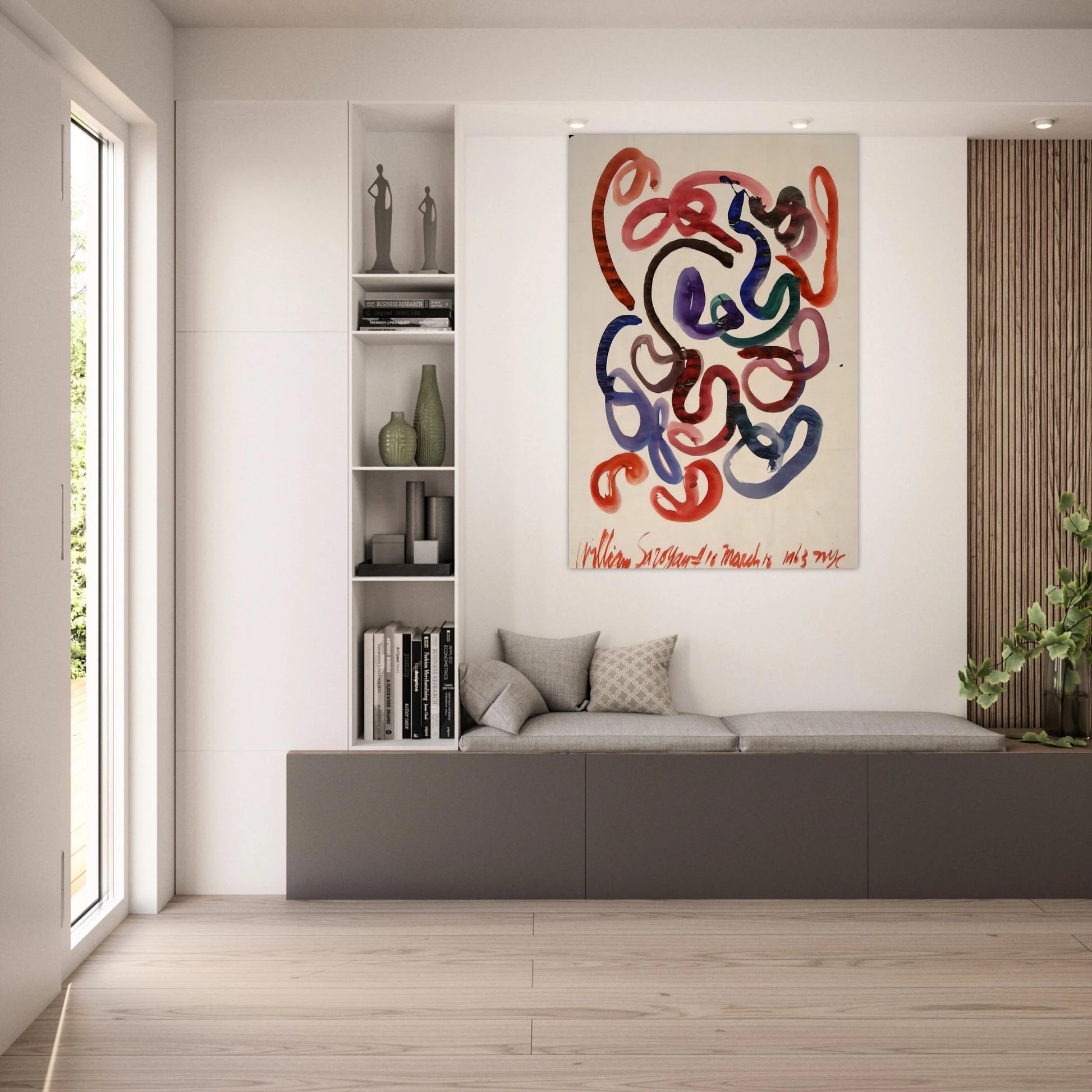 #10 March 10, 1963 NYC - 1963 - William Saroyan Art Prints - 100x150 cm / 40x60″ inches | William Saroyan Poster | William Saroyan Prints