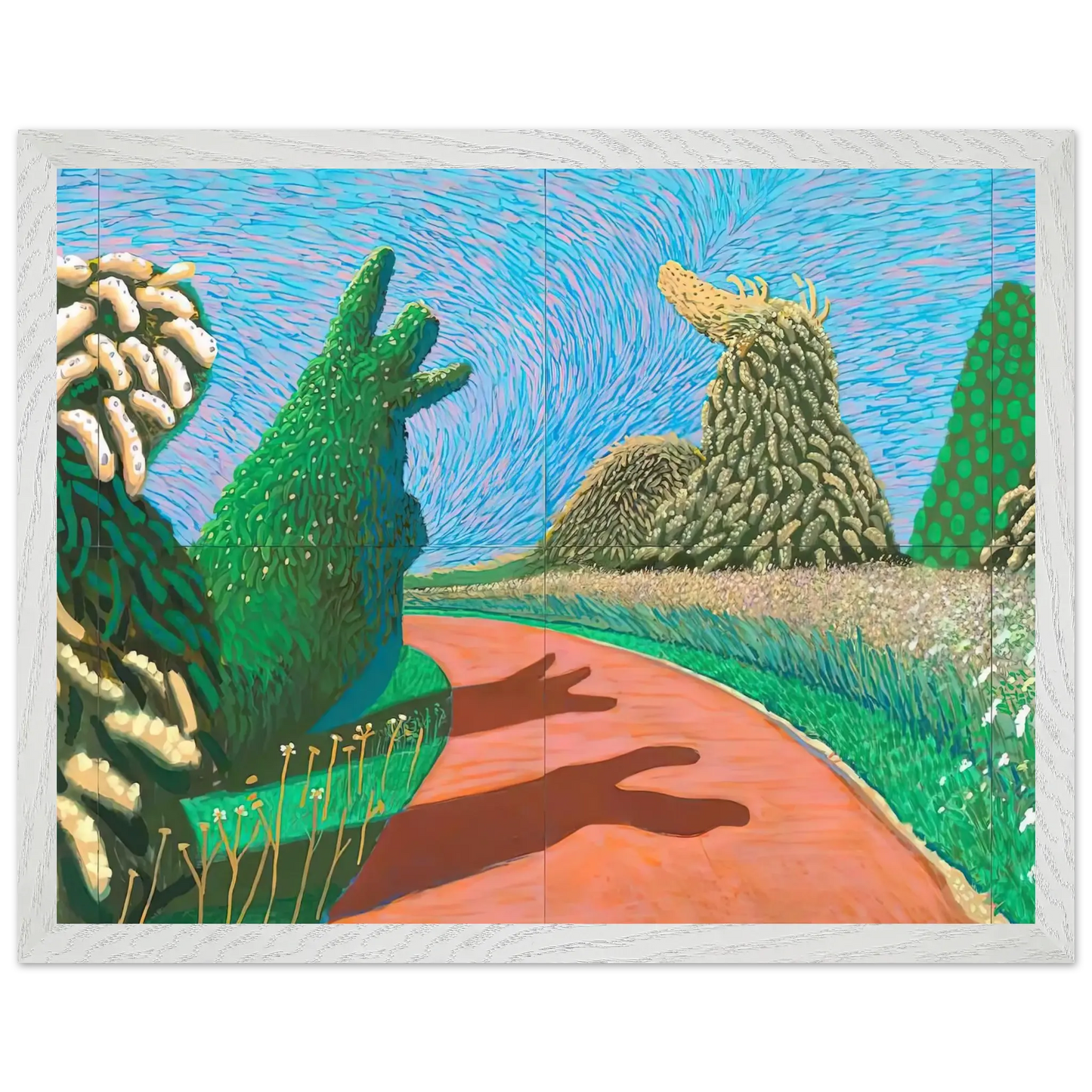 David Hockney - David Hockney Wall art - 15x20 cm / 6x8 Inches - Premium Wooden Framed Poster With Fine Art Paper - Black frame