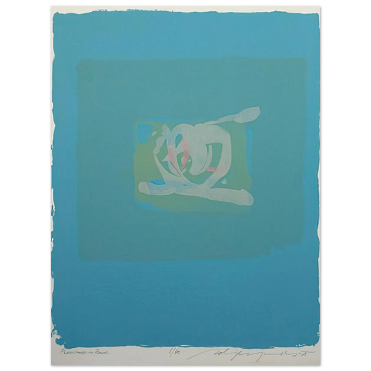 Adja Yunkers - Plentitude in Blue - 1975  75x100 cm / 30x40inches Fine Art Poster