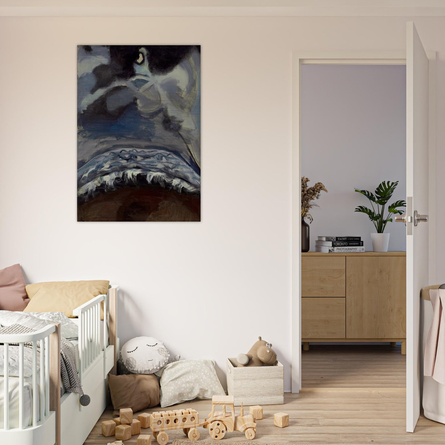 The Sea - Alice Neel Brushed Aluminum Print - 70x100 cm / 28x40 inches | Alice Neel Aluminum Print | Alice Neel Prints