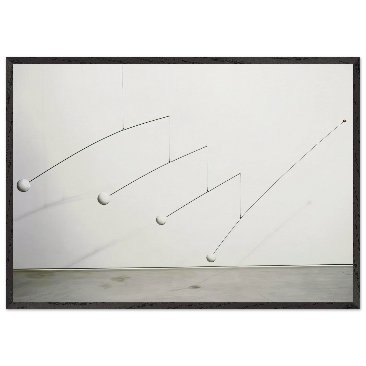 UNTITLED 1932 2 - Alexander Calder 70x100 cm / 28x40 inches Framed Art Print – Black Wooden Frame