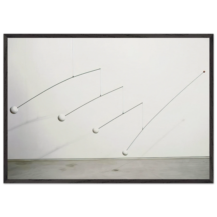 UNTITLED 1932 2 - Alexander Calder 70x100 cm / 28x40 inches Framed Art Print – Black Wooden Frame
