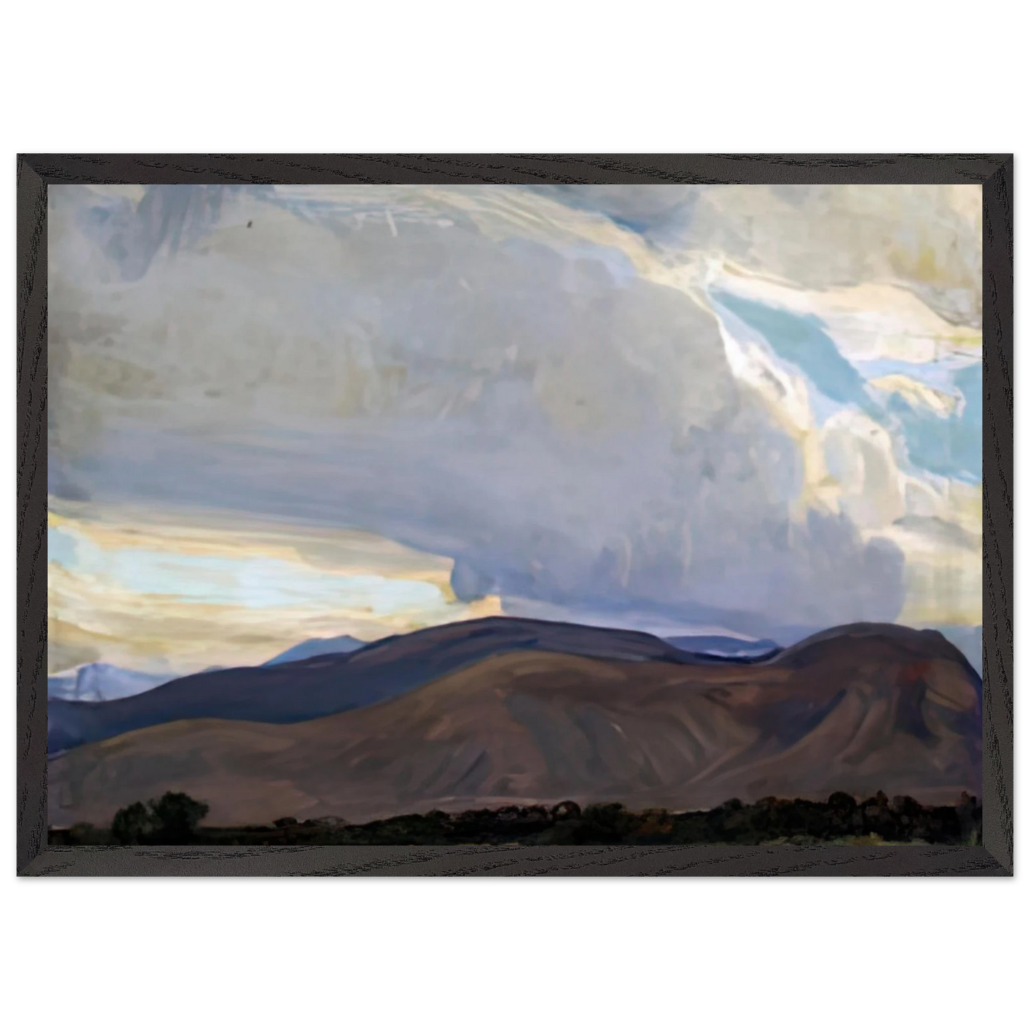 Maynard Dixon - STORM FROM THE SIERRA 1937 Wall art - 40x50 cm / 16x20 inches - Fine Art Poster-canvas - -