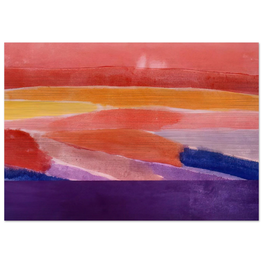 Surface Of Coral - 1981 - Ronnie Landfield Brushed Aluminum Print - 70x100 cm / 28x40 inches | Ronnie Landfield Aluminum Print | Ronnie Landfield Prints