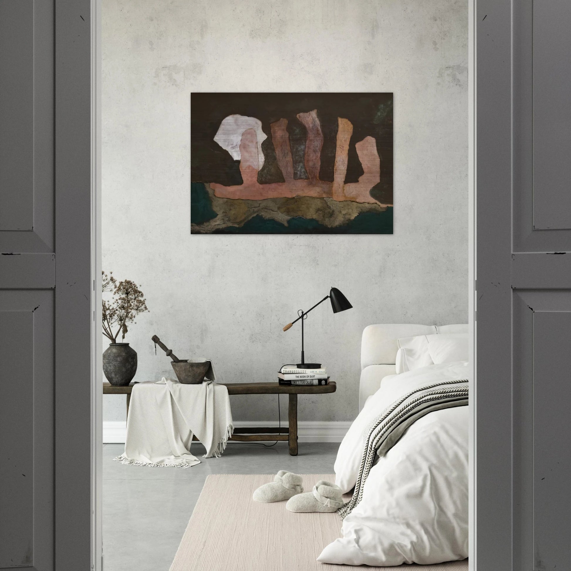 The Sacrifice - 1946 - Theodoros Stamos Brushed Aluminum Print - 70x100 cm / 28x40 inches | Theodoros Stamos Aluminum Print | Theodoros Stamos Prints