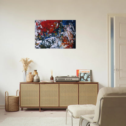 Perspectives - Jean-Paul Riopelle Brushed Aluminum Print - 70x100 cm / 28x40 inches | Jean-Paul Riopelle Aluminum Print | Jean-Paul Riopelle Prints
