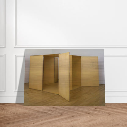 Prototype for Revolving Vane - 1968 - Charlotte Posenenske Brushed Aluminum Print - 70x100 cm / 28x40 inches | Charlotte Posenenske Aluminum Print | Charlotte Posenenske Prints