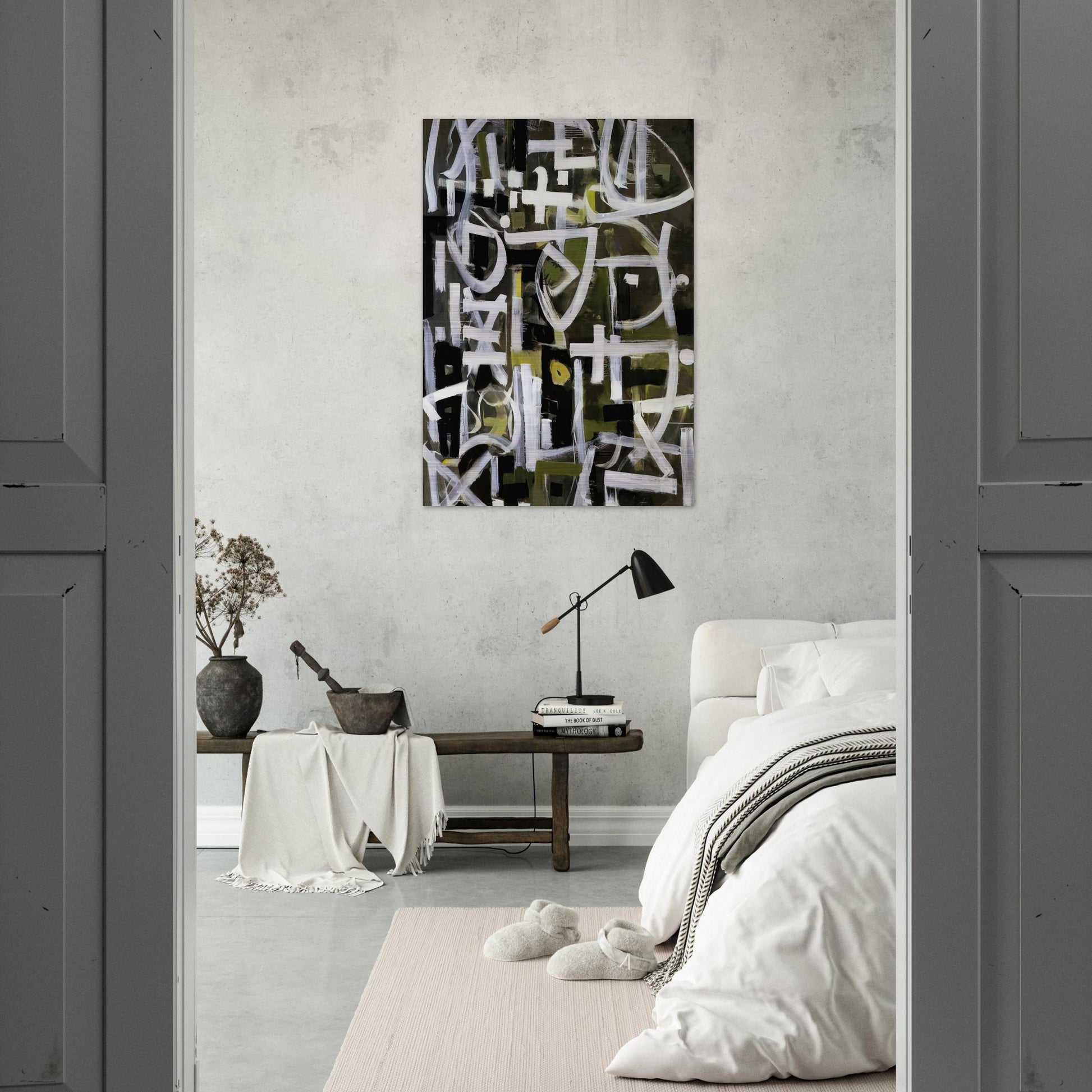 Number 2 - 1950 - Bradley Walker Tomlin Brushed Aluminum Print - 70x100 cm / 28x40 inches | Bradley Walker Tomlin Aluminum Print | Bradley Walker Tomlin Prints