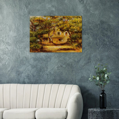The Farm at Collettes - Pierre-Auguste Renoir Brushed Aluminum Print - 70x100 cm / 28x40 inches | Pierre-Auguste Renoir Aluminum Print | Pierre-Auguste Renoir Prints