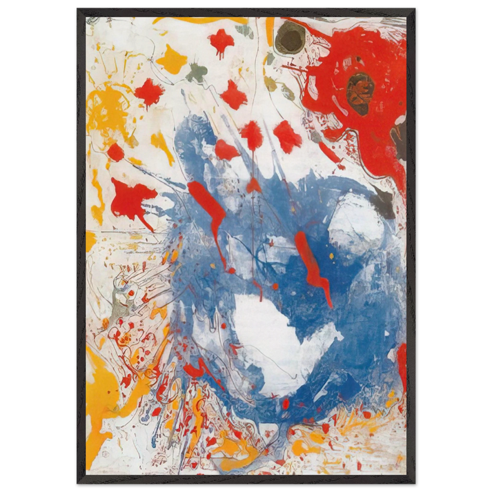 Cataclysm - Hans Hofmann 70x100 cm / 28x40 inches Framed Art Print – Black Wooden Frame