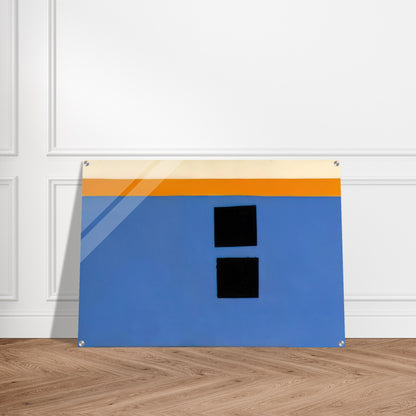 Double Aegean Sun-Box - 1968 - Theodoros Stamos Acrylic Print - 70x100 cm / 28x40″ inches | Theodoros Stamos Wall Art | Theodoros Stamos Prints