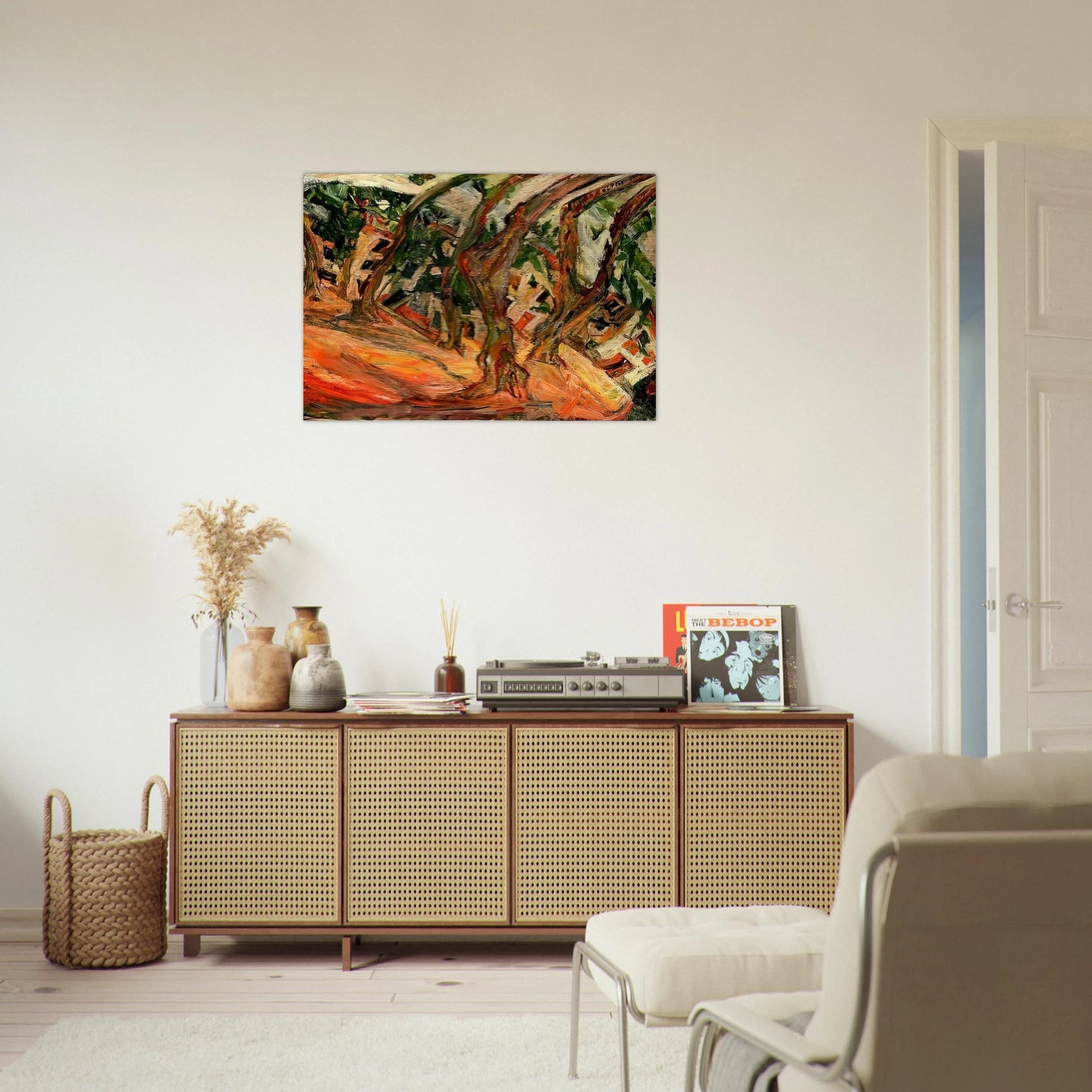 PLANE TREES AT CERET 1920 - Chaim Soutine Brushed Aluminum Print - 70x100 cm / 28x40 inches | Chaim Soutine Aluminum Print | Chaim Soutine Prints